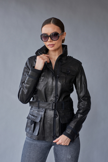 Куртка кожаная