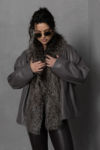 Куртка кожаная