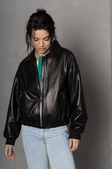 Куртка кожаная