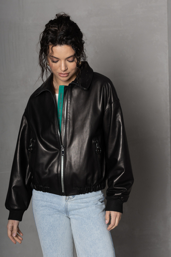 Куртка кожаная