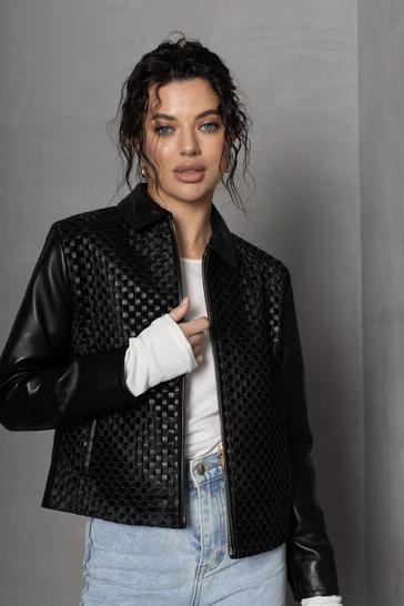 Куртка кожаная