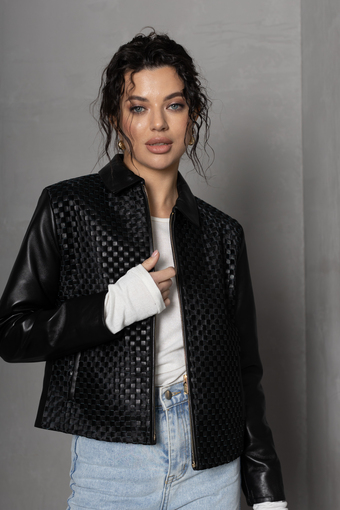 Куртка кожаная