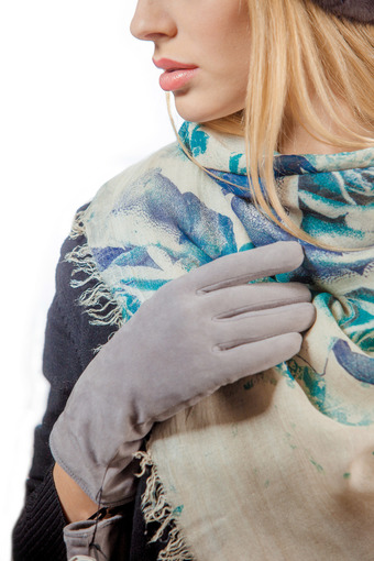 Перчатки замшевые  Перчатки замшевые