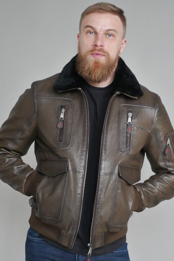 Куртка кожаная