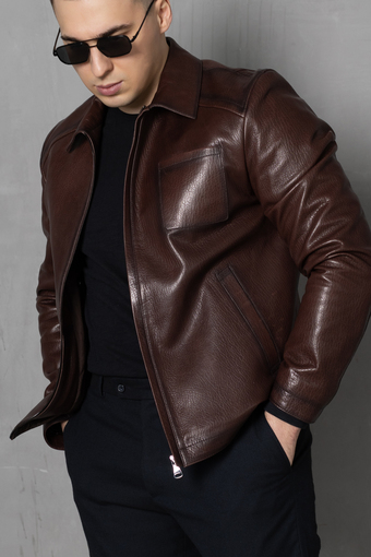 Куртка кожаная