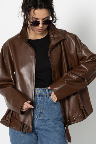 Куртка кожаная