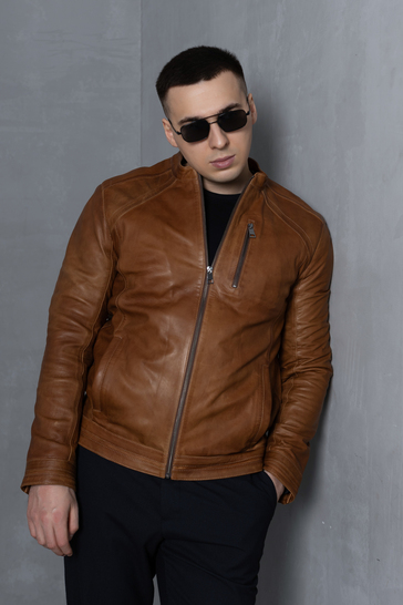 Куртка кожаная