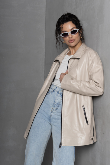 Куртка кожаная